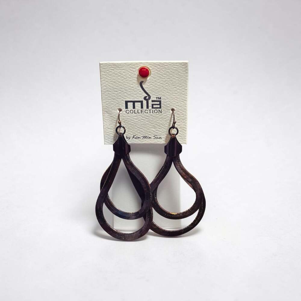 Mia Collection by Kim Min Sun Teardrop Loop Earrings